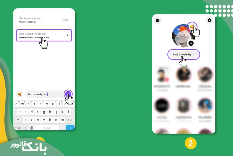  Threads نحوه ایجاد استاتوس در برنامه 2